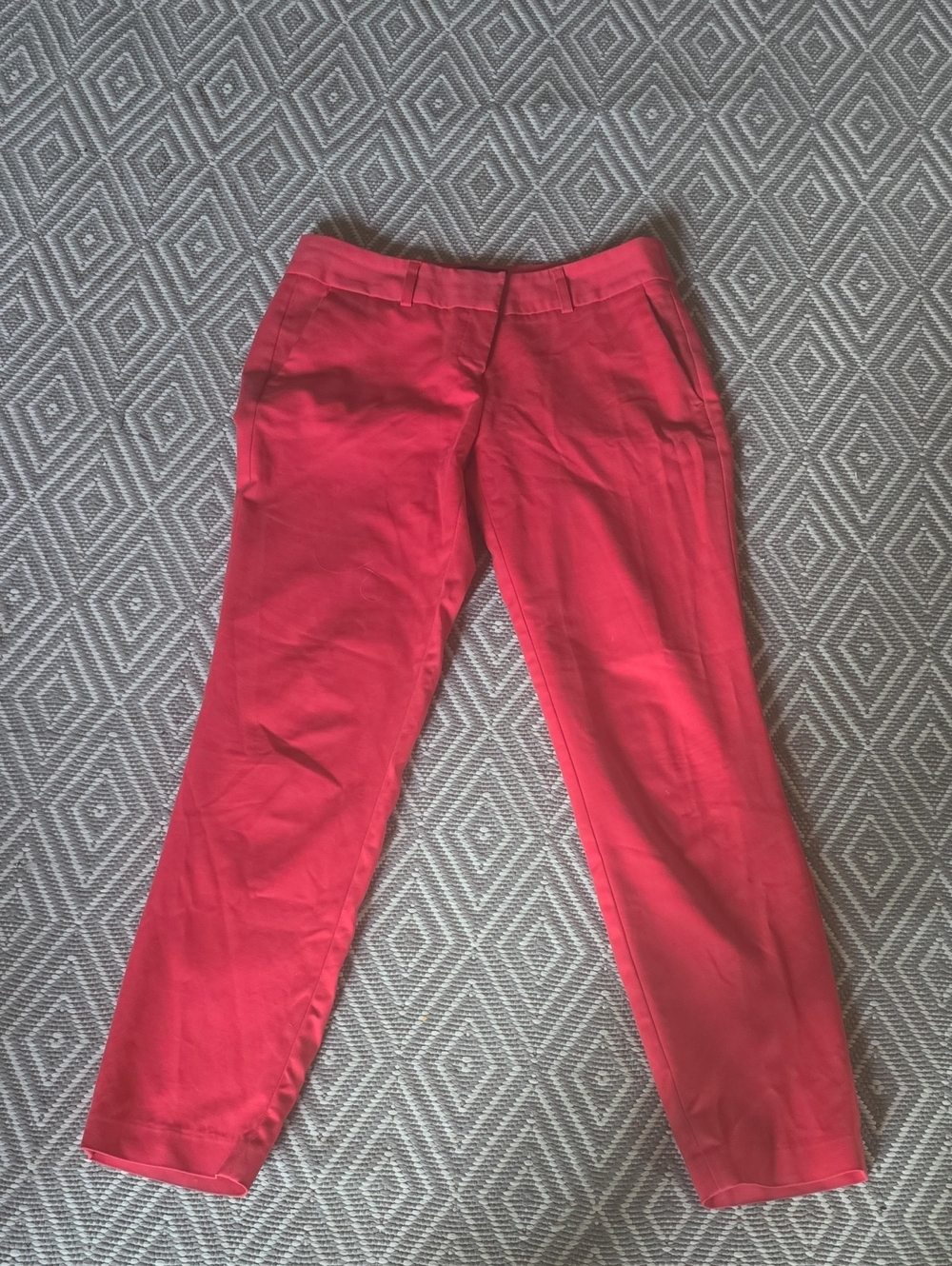Cynthia Rowley Bright Coral Tapered Casual Pants